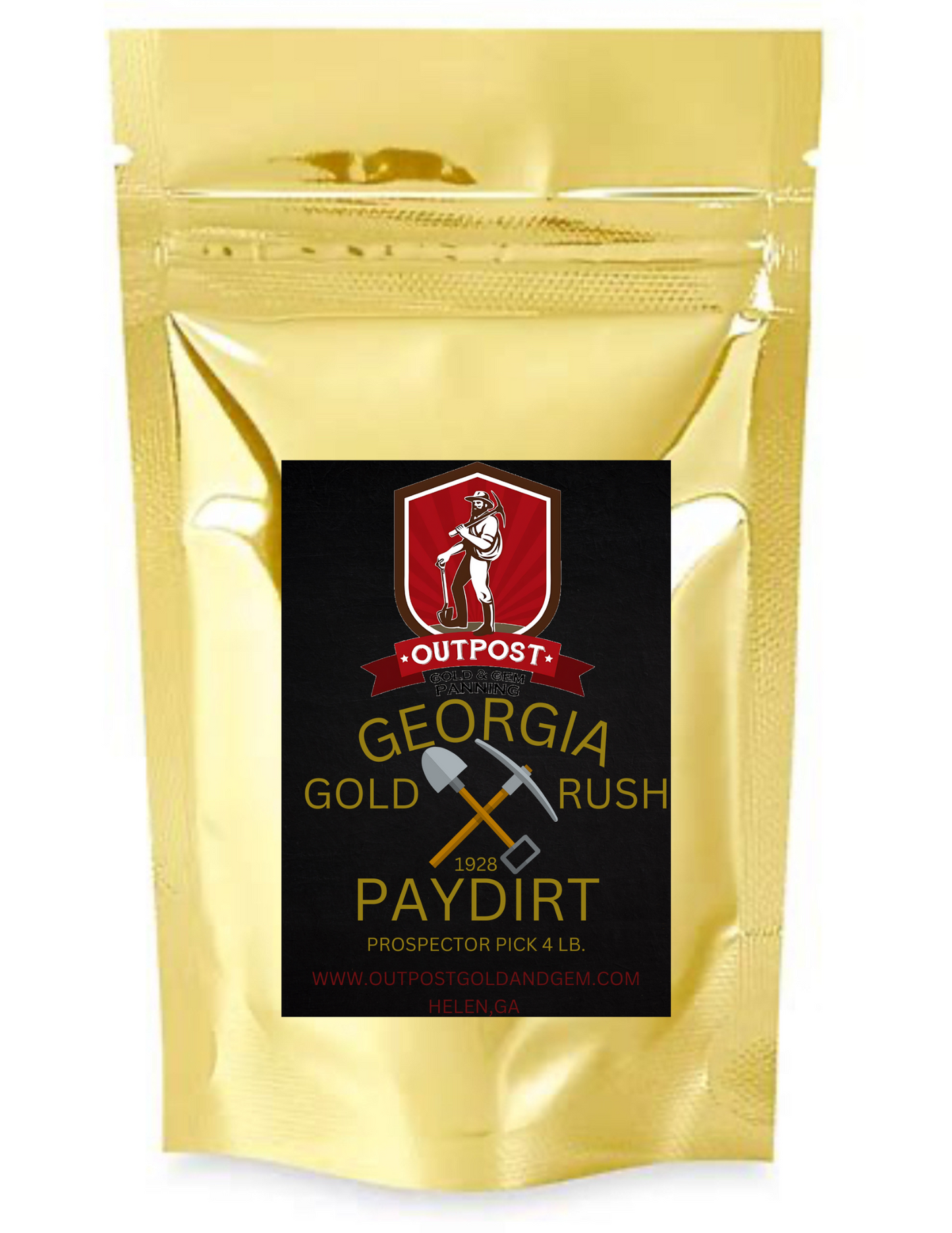 4lb Prospector pick Georgia Gold Rush Gold Paydirt