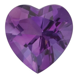 Amethyst Facets Square,Heart and Round